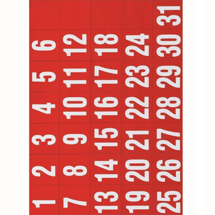Quartet Magnetic Dates Blocks Red For Whiteboards Pack 31 - Image 3
