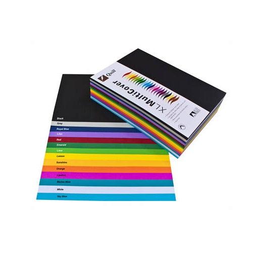 Quill Cover Paper 125GSM A4 Assorted Pack 500 - Image 2