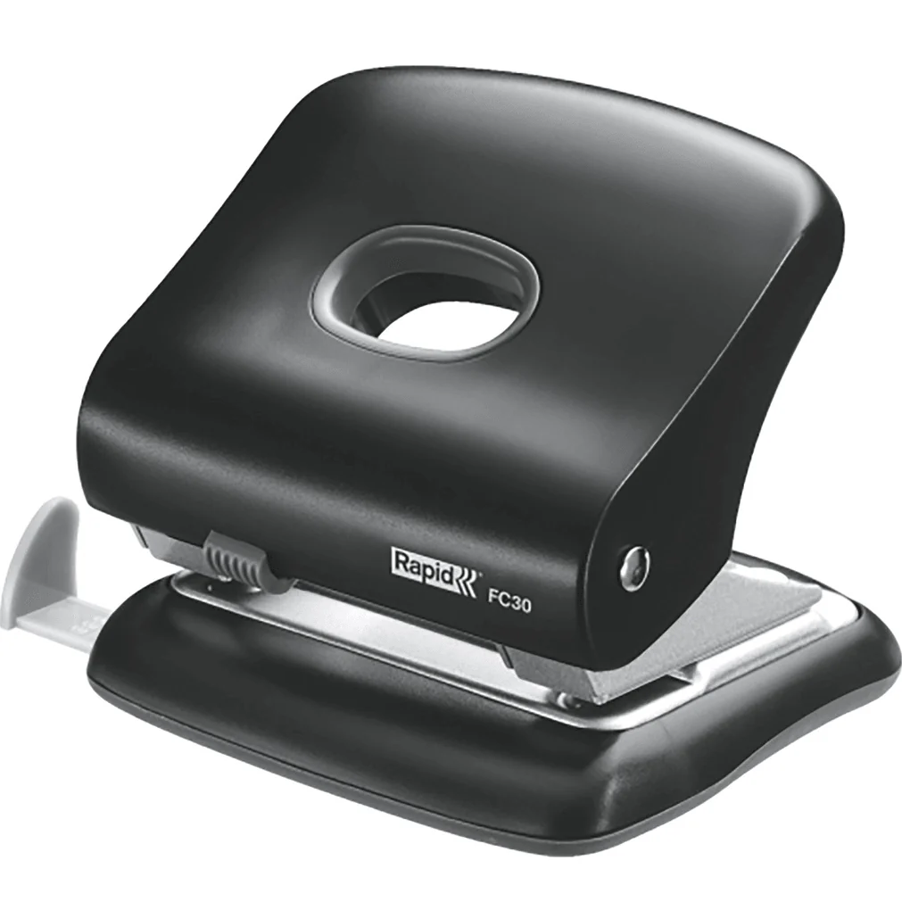 Rapid FC30 2 Hole Paper Punch Black - Image 2