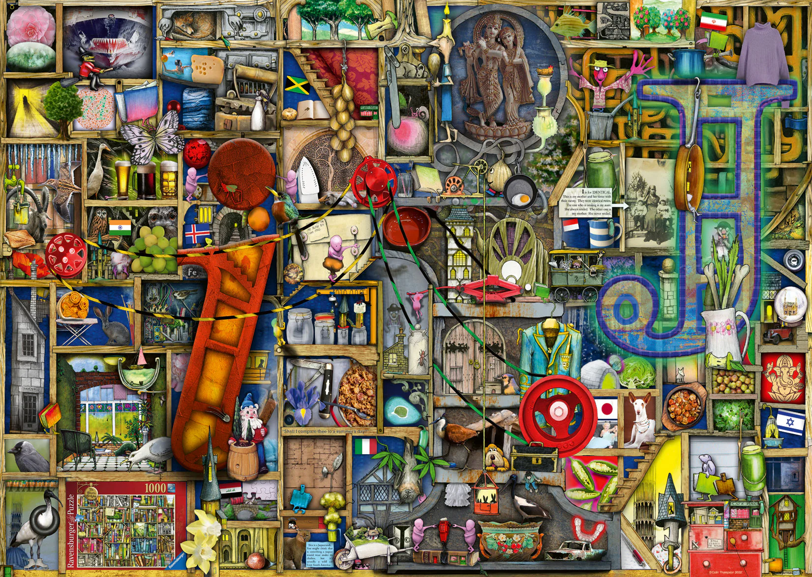 Ravensburger 1000pc Awesome Alphabet I and J Puzzle - Image 2