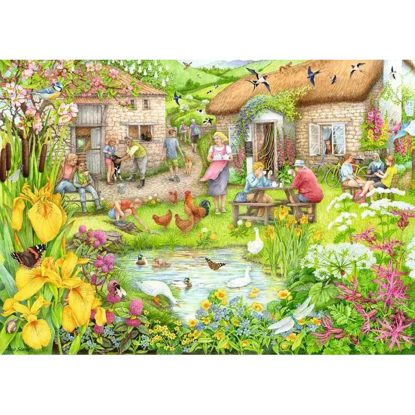 Ravensburger 1000pc Cosy Cafe No.3: Farm Cafe Puzzle - Image 2
