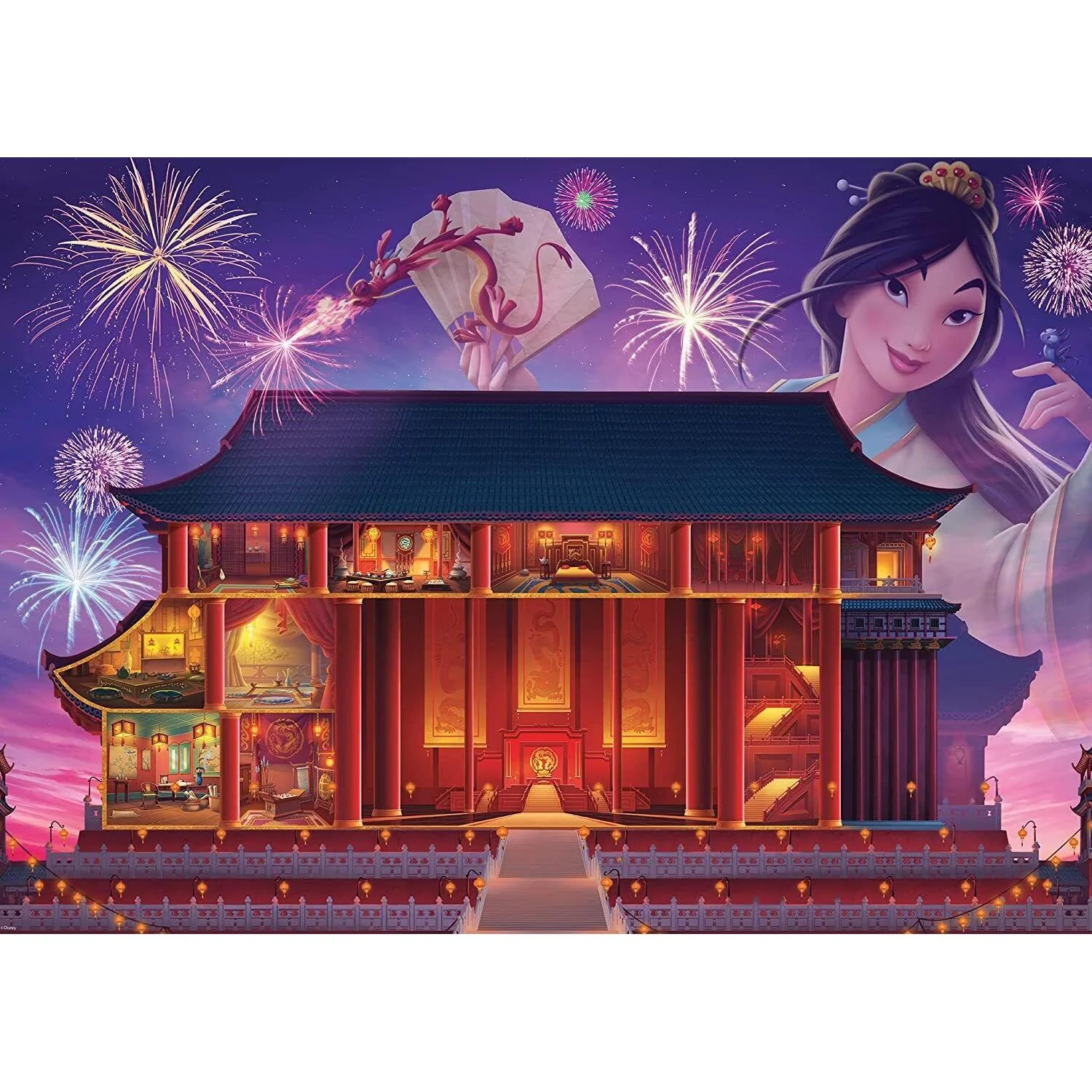 Ravensburger 1000pc Disney Castle Mulan Puzzle - Image 2
