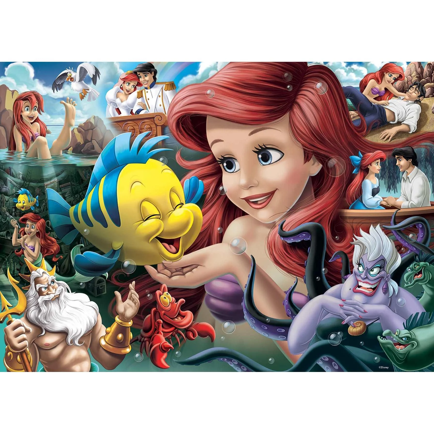 Ravensburger 1000pc Disney Heroines No 3 Ariel Puzzle - Image 2