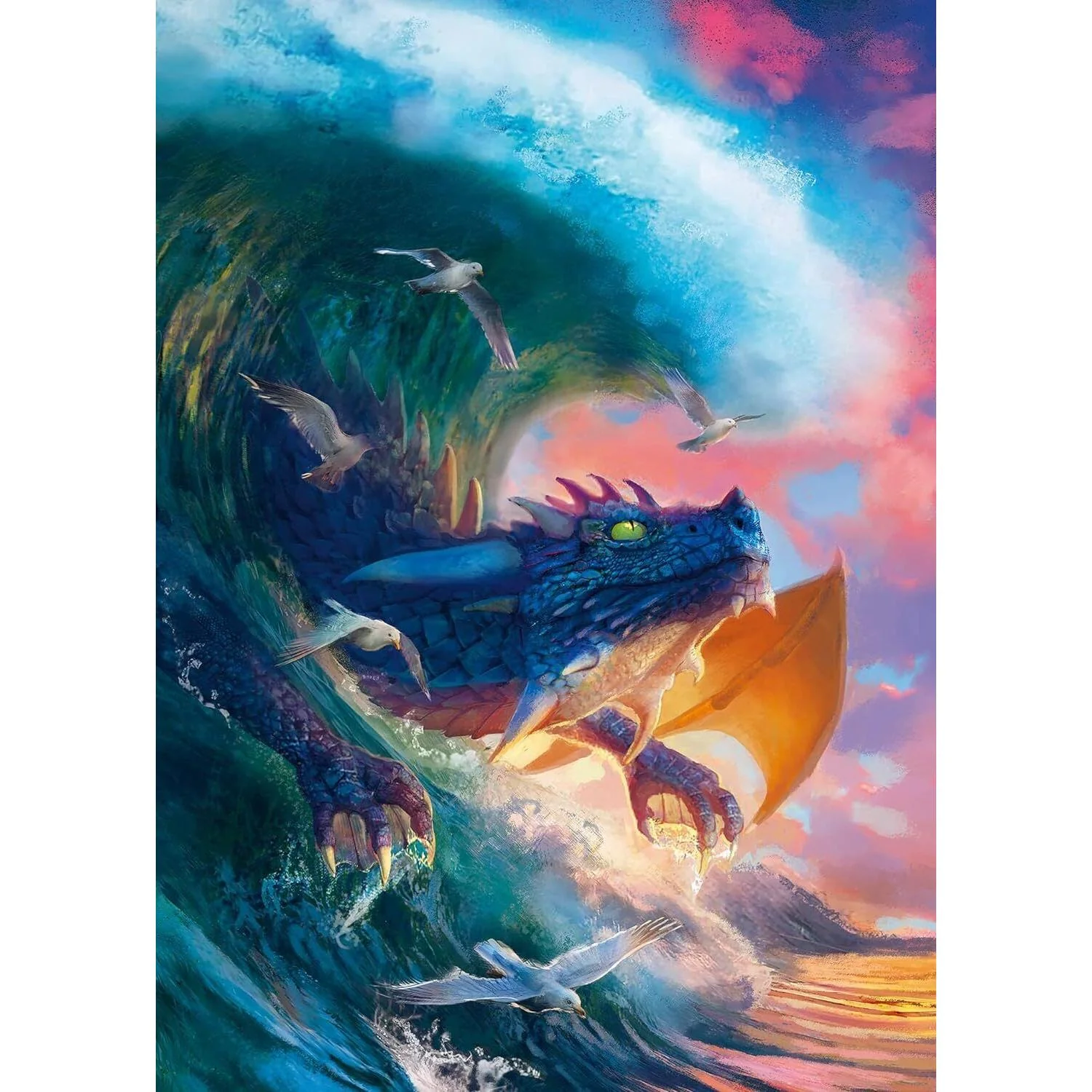 Ravensburger 1000pc Dragon Race Puzzle - Image 2