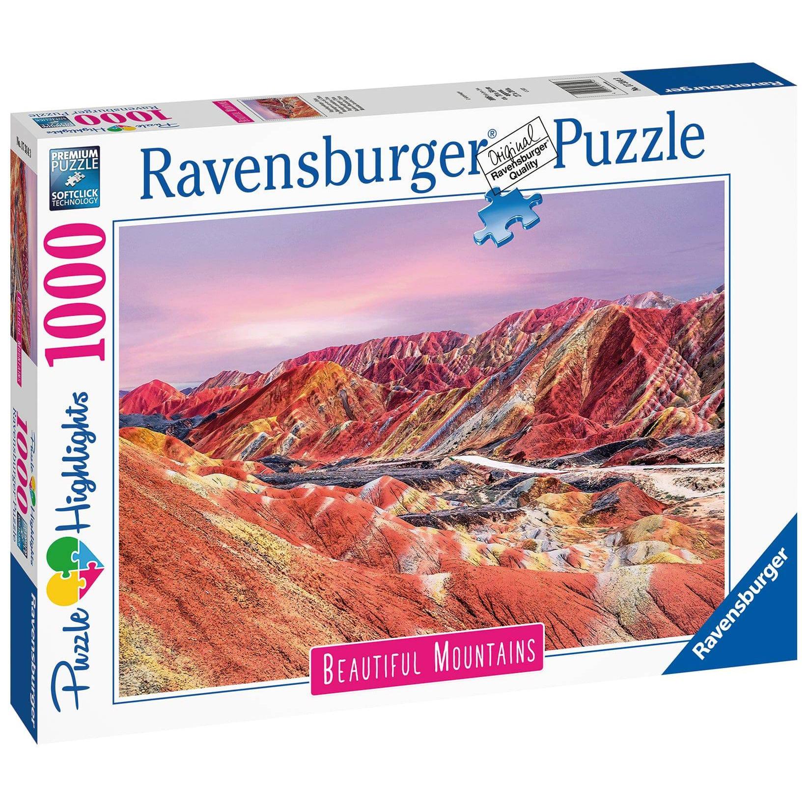 Ravensburger 1000pc Rainbow Mountains China Puzzle - Image 3