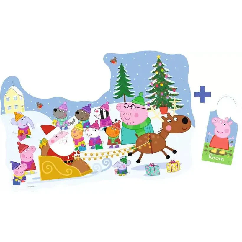 Ravensburger 24pc Peppa Pig Christmas Shaped Puzzle - Image 3