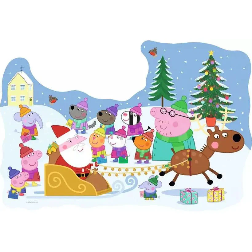 Ravensburger 24pc Peppa Pig Christmas Shaped Puzzle - Image 5