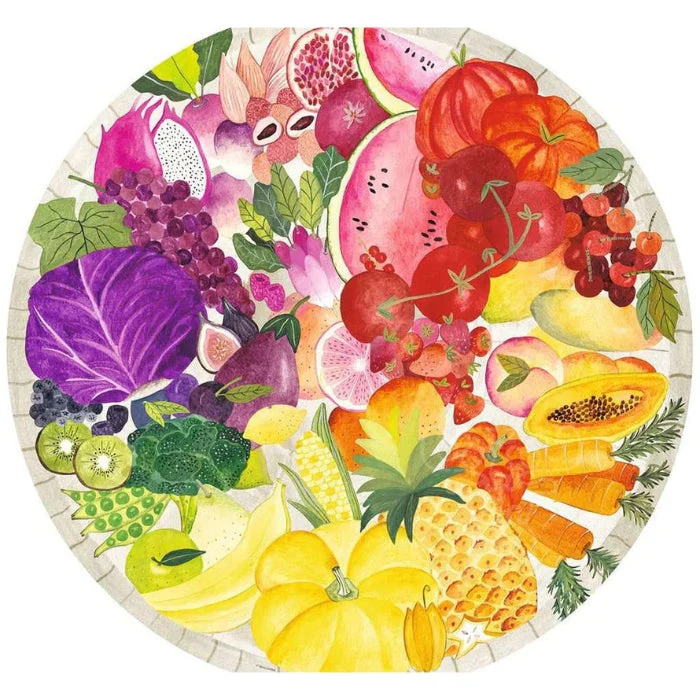 Ravensburger 500pc Circle of Colors - Fruits and Vegetables Puzzle - Image 2