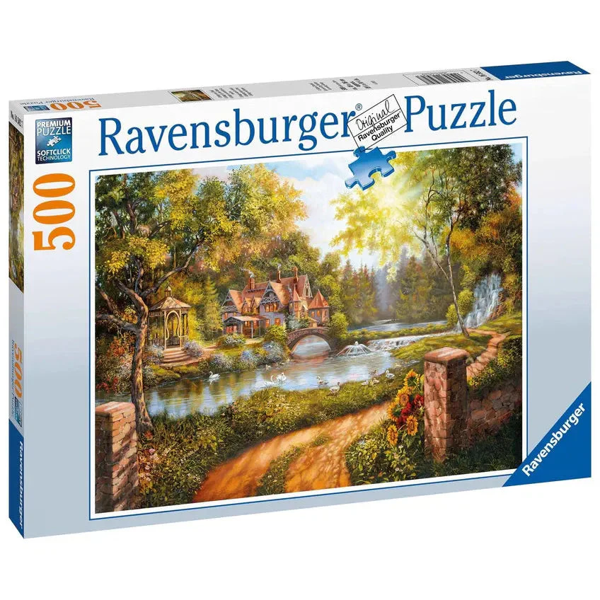Ravensburger 500pc Cottage By The River Puzzle - Image 2
