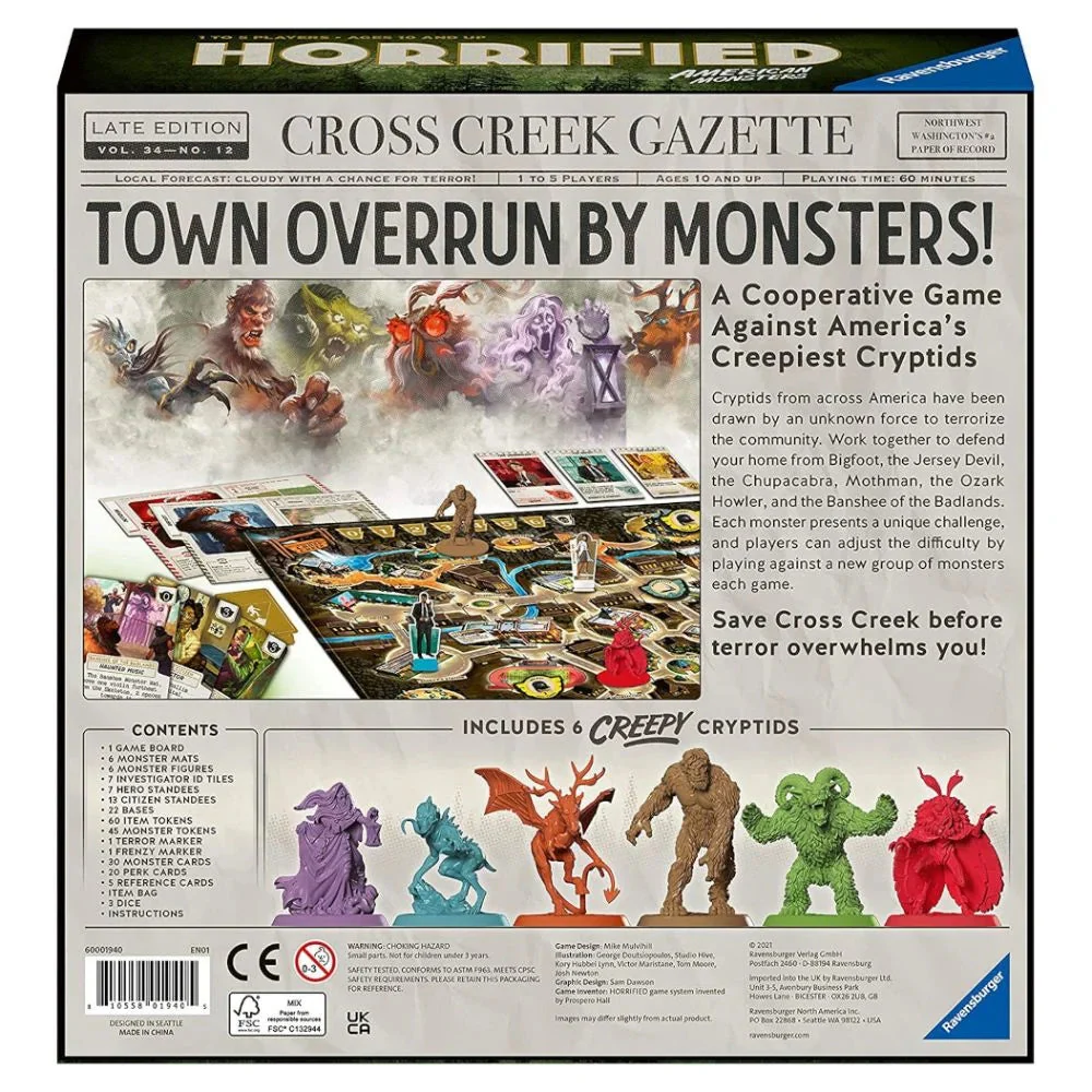 Ravensburger Horrified American Monsters - Game - Image 3