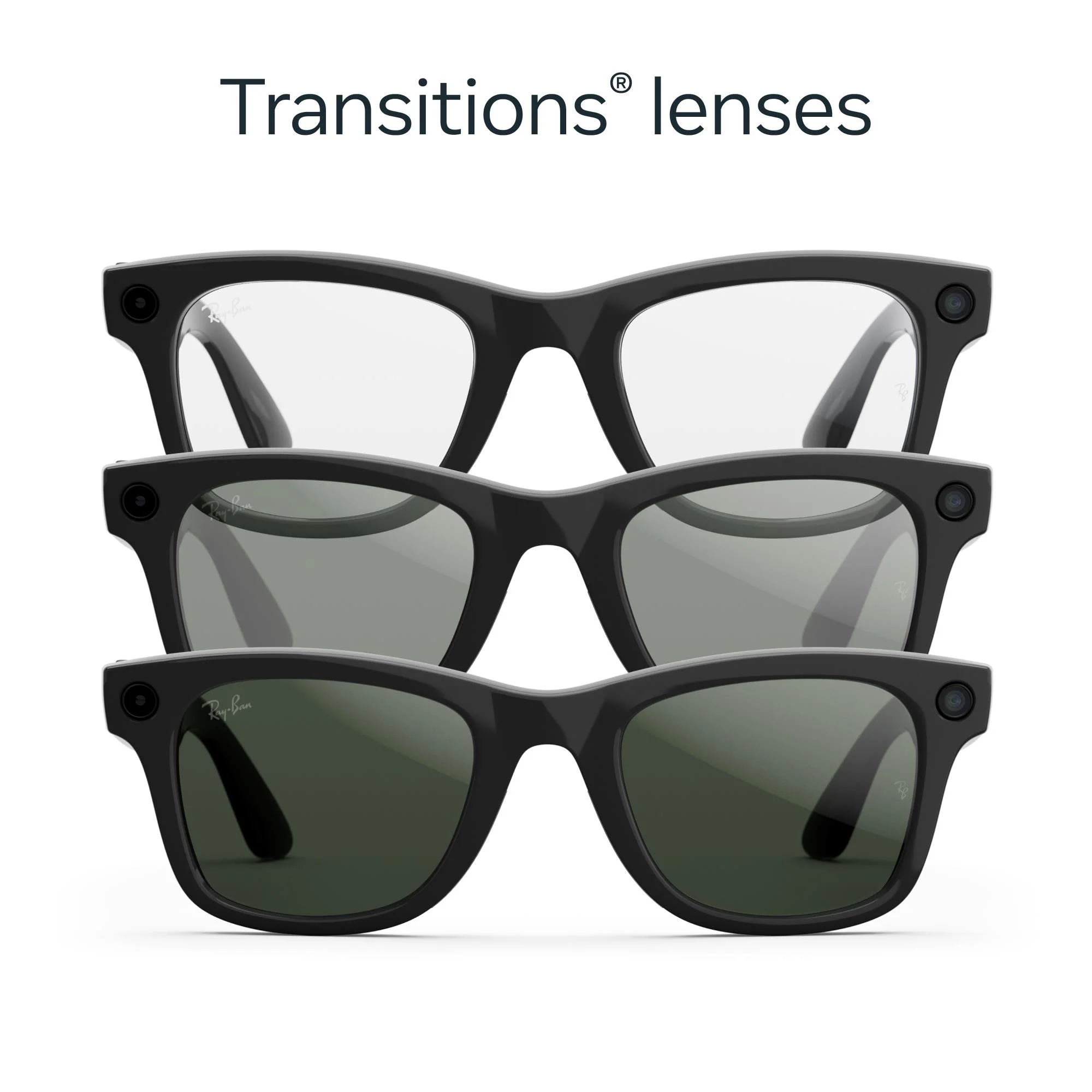Ray-Ban | Meta Wayfarer Gen 2 AI Glasses (Shiny Black/Green Graphite Transition) - Image 7