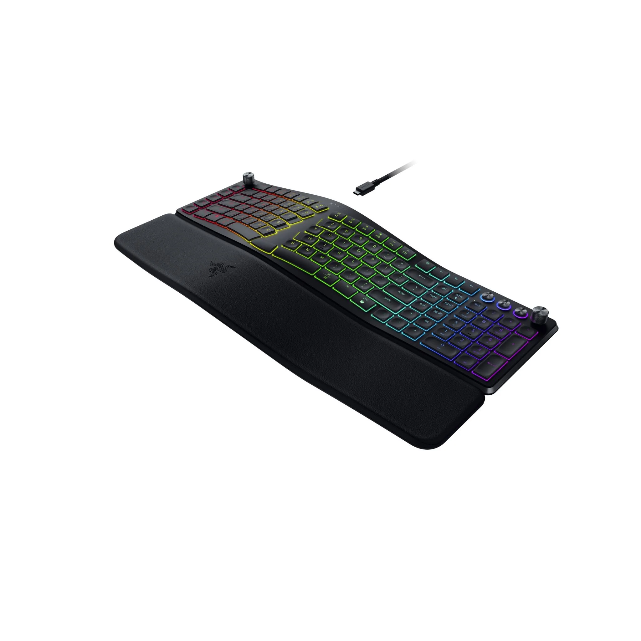 Razer Pro Type Ergo - Wireless Split Ergonomic RGB Keyboard - Image 2