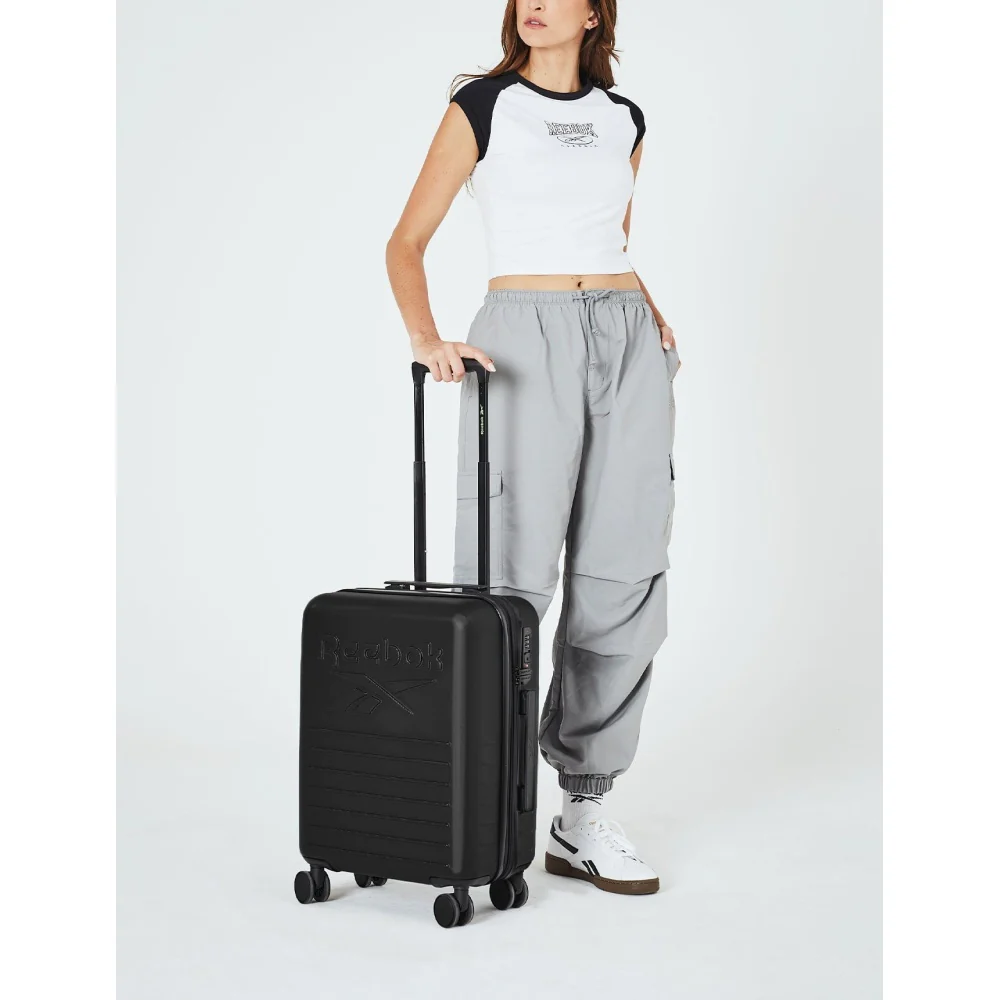Reebok Adventure Cabin 49L Hard Shell Case Travel Luggage (Black) - Image 2