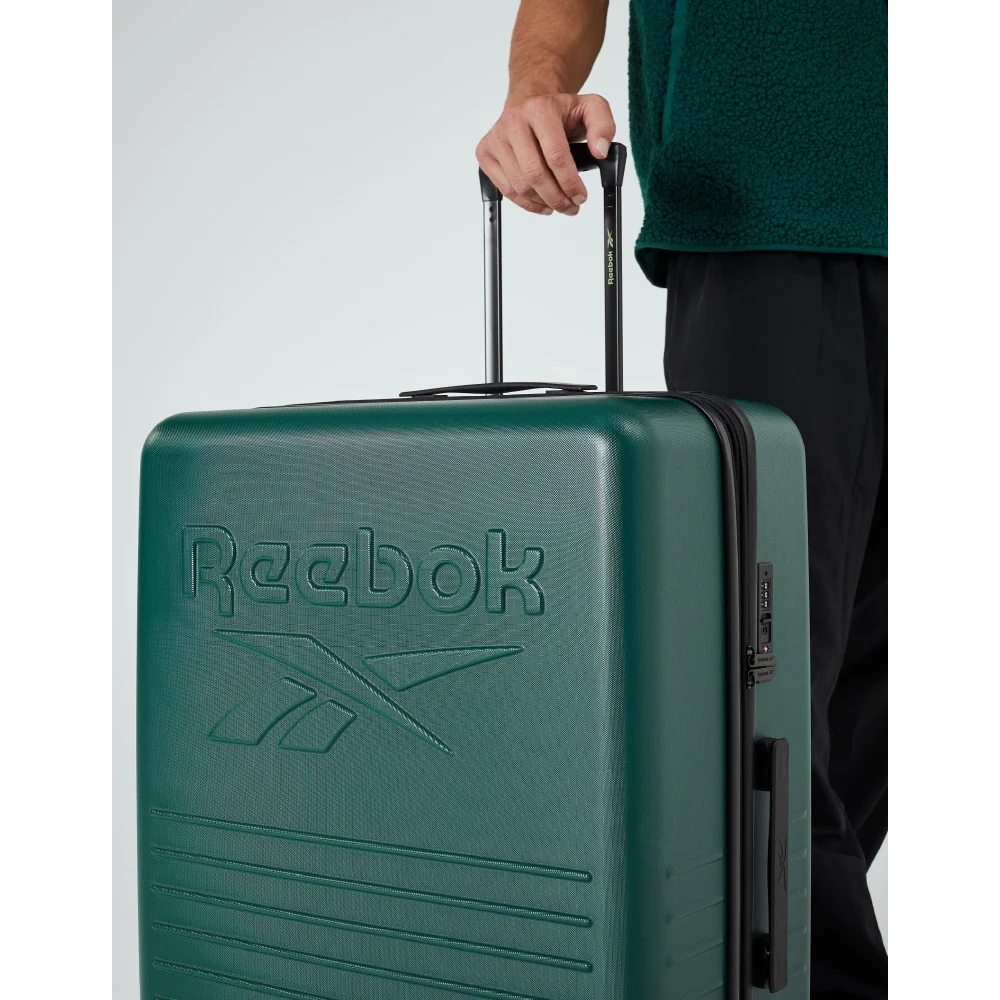 Reebok Adventure Medium 100L Hard Shell Case Travel Luggage (Forest Green) - Image 9
