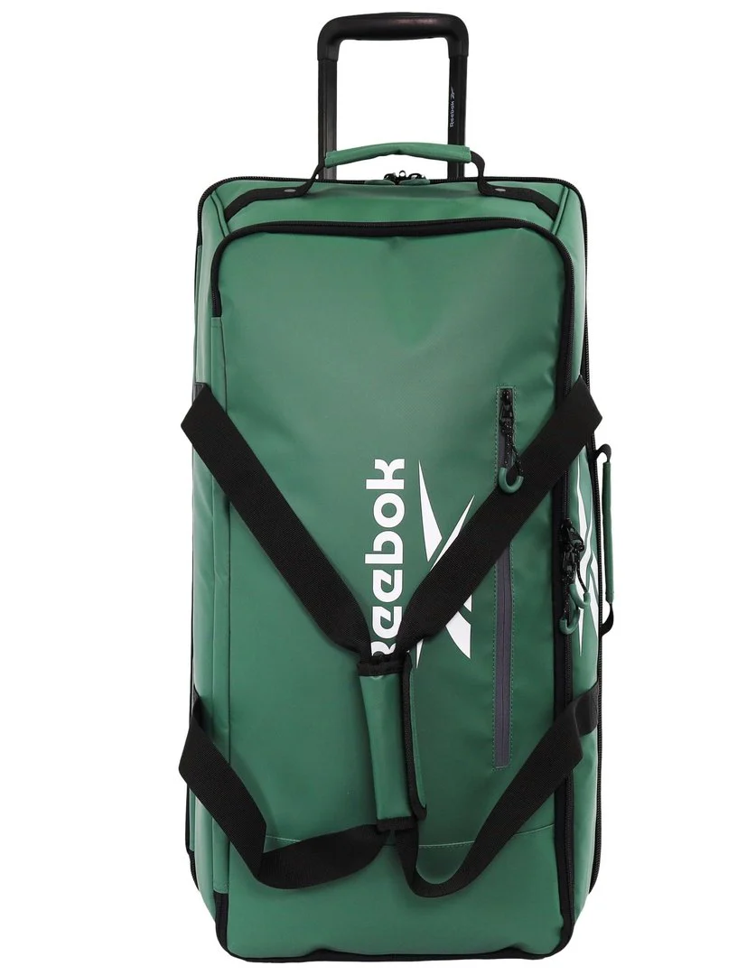Reebok All Star 88L Leather Trolley Suitcase - Green - Image 3