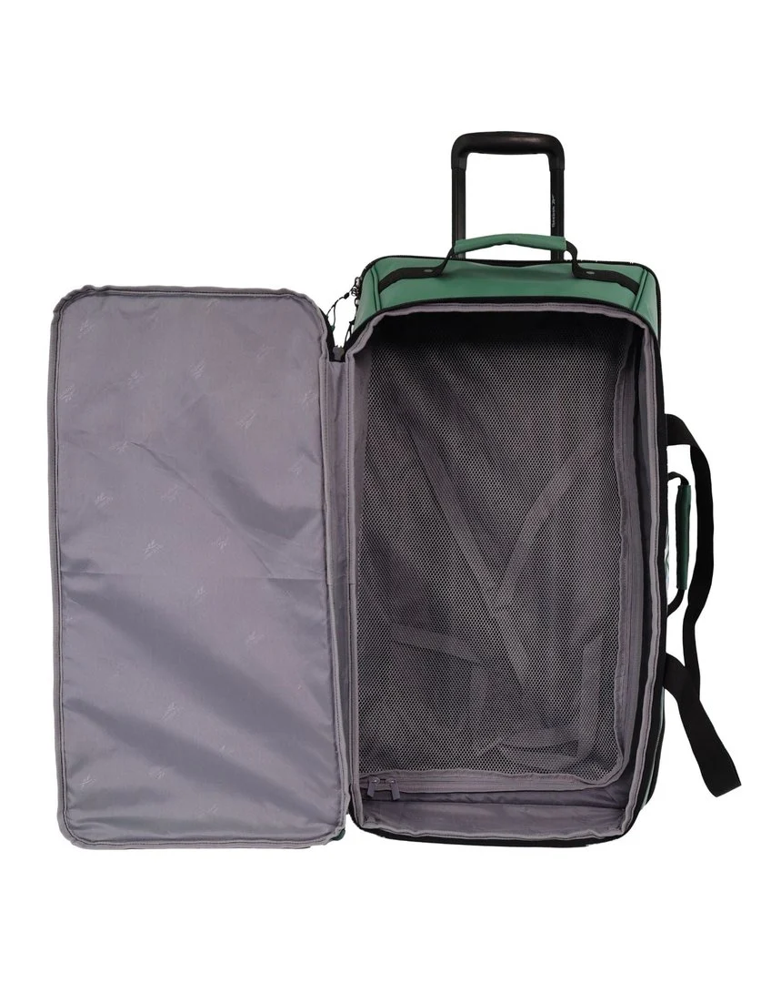 Reebok All Star 88L Leather Trolley Suitcase - Green - Image 5