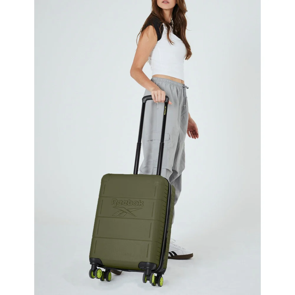 Reebok Wanderer Cabin 49L Hard Shell Case Travel Luggage (Khaki) - Image 2