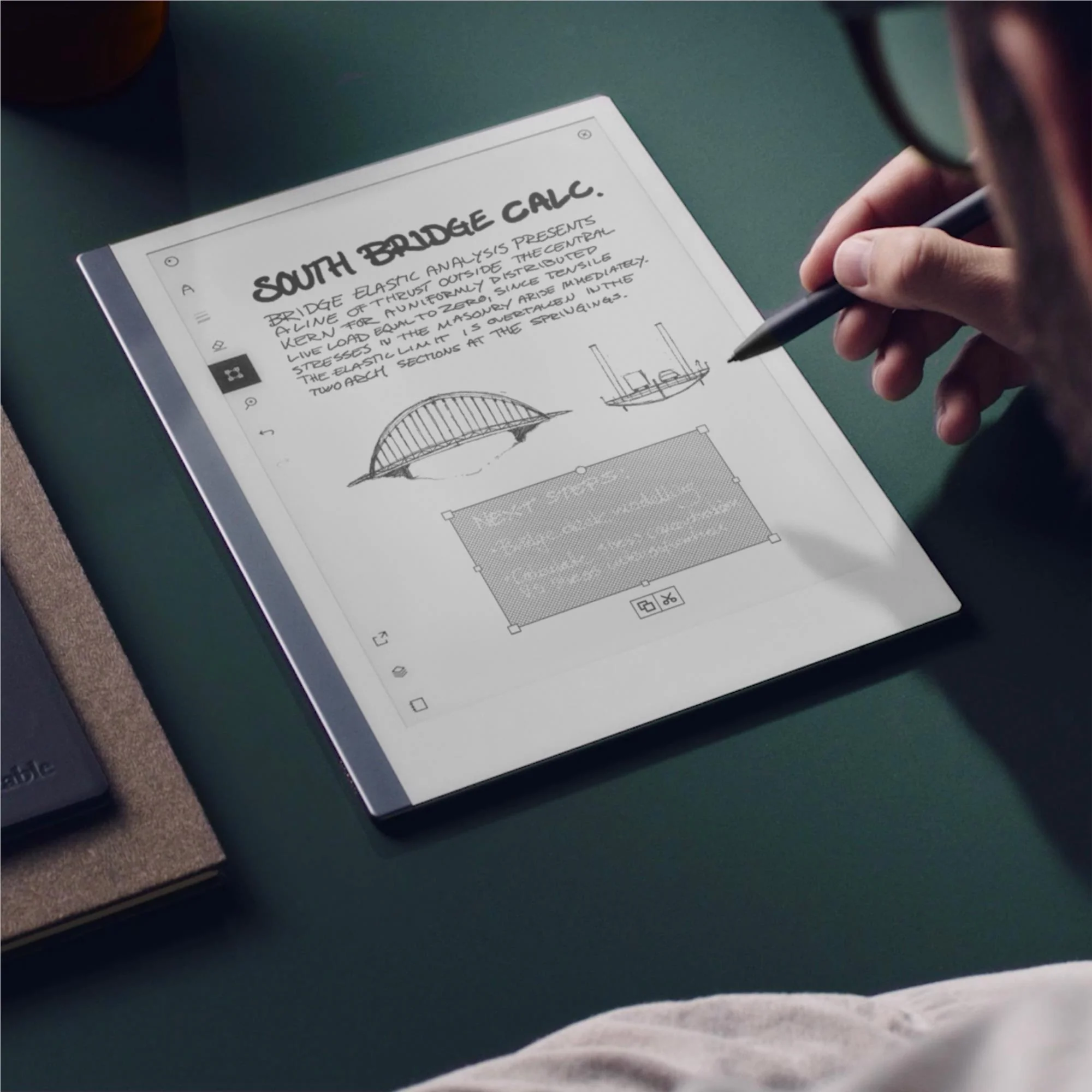 reMarkable 2 10.3" Paper Tablet with Marker Plus and Polymer Weave Book Folio (Grey) - Image 5