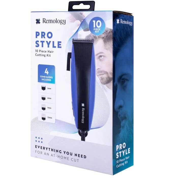 Remology 10pc-Pro Style Hair Cutting Grooming Kit with 4 Comb Guide Attachments - Image 2