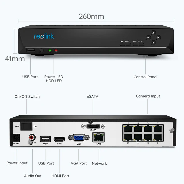 Reolink 4K Home Security System RLK16-833D8-A - Image 8