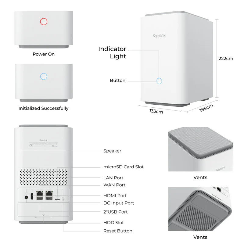 Reolink 4K Lumus Pro Wi-Fi 6 Security System Home Hub Pro 4Pack - Image 10