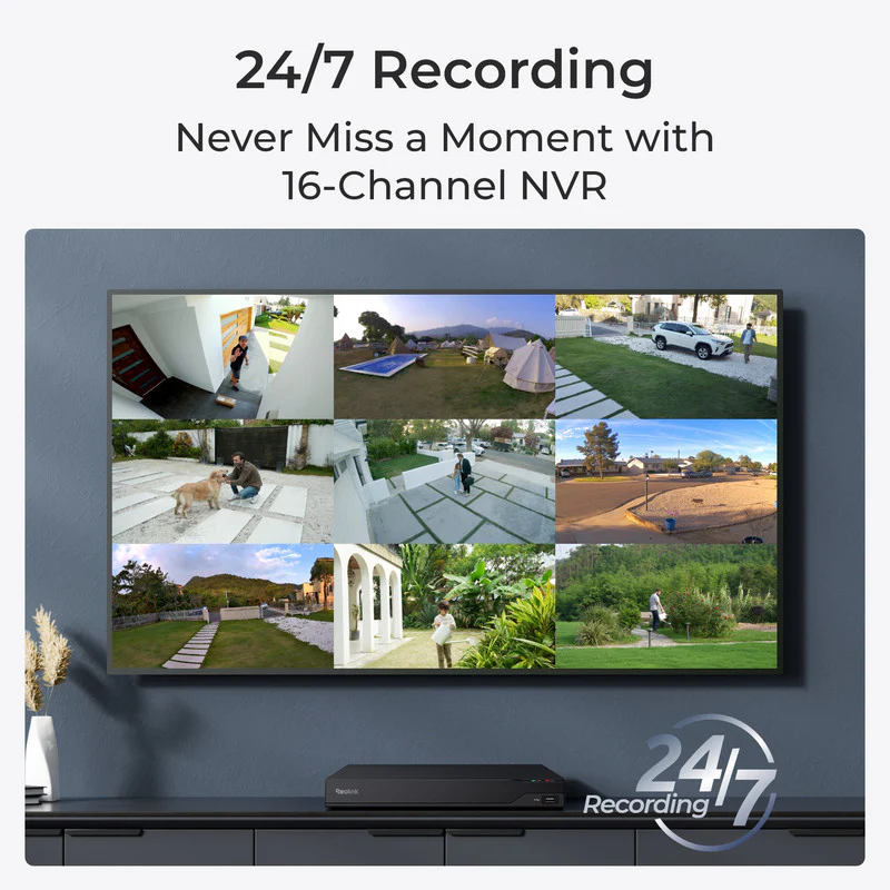 Reolink 4K PoE CCTV 16CH NVR DIY Security Camera System - Image 6