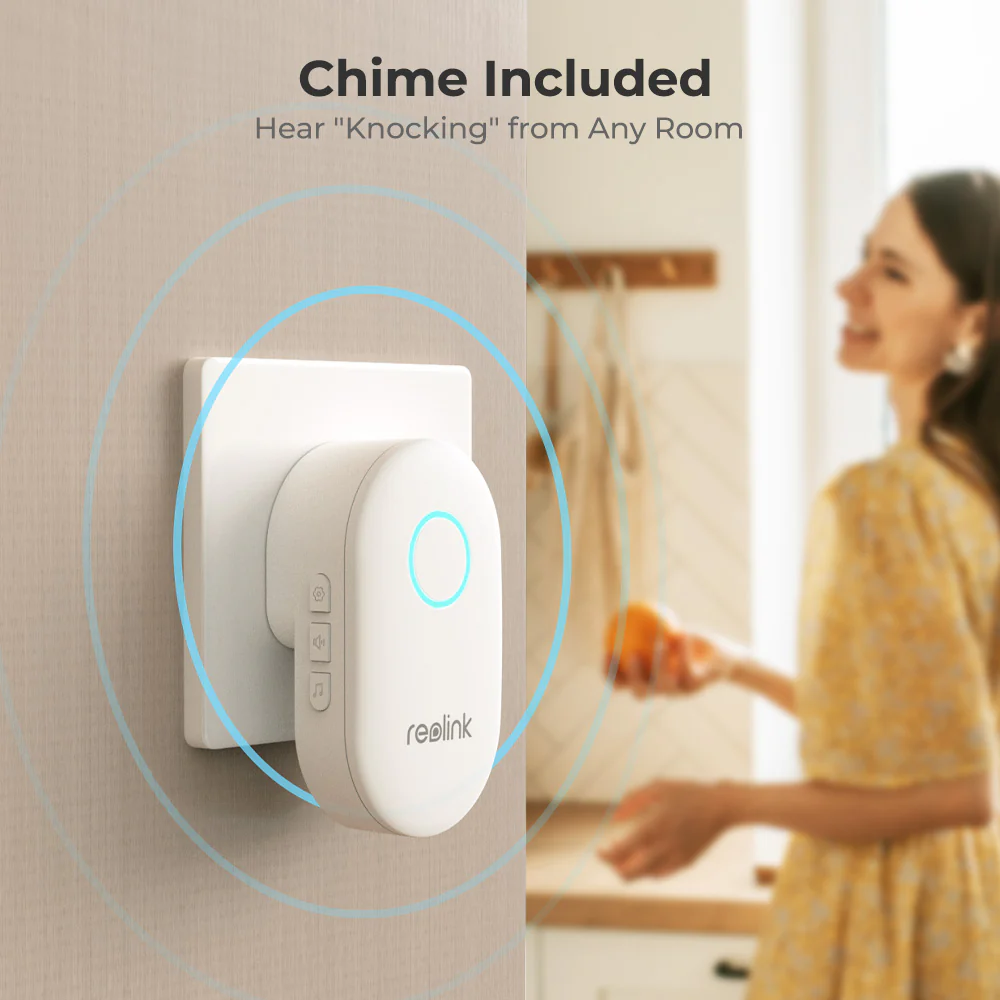Reolink Video Doorbell PoE Camera 5MP Outdoor Security Camera with Chime - Image 3