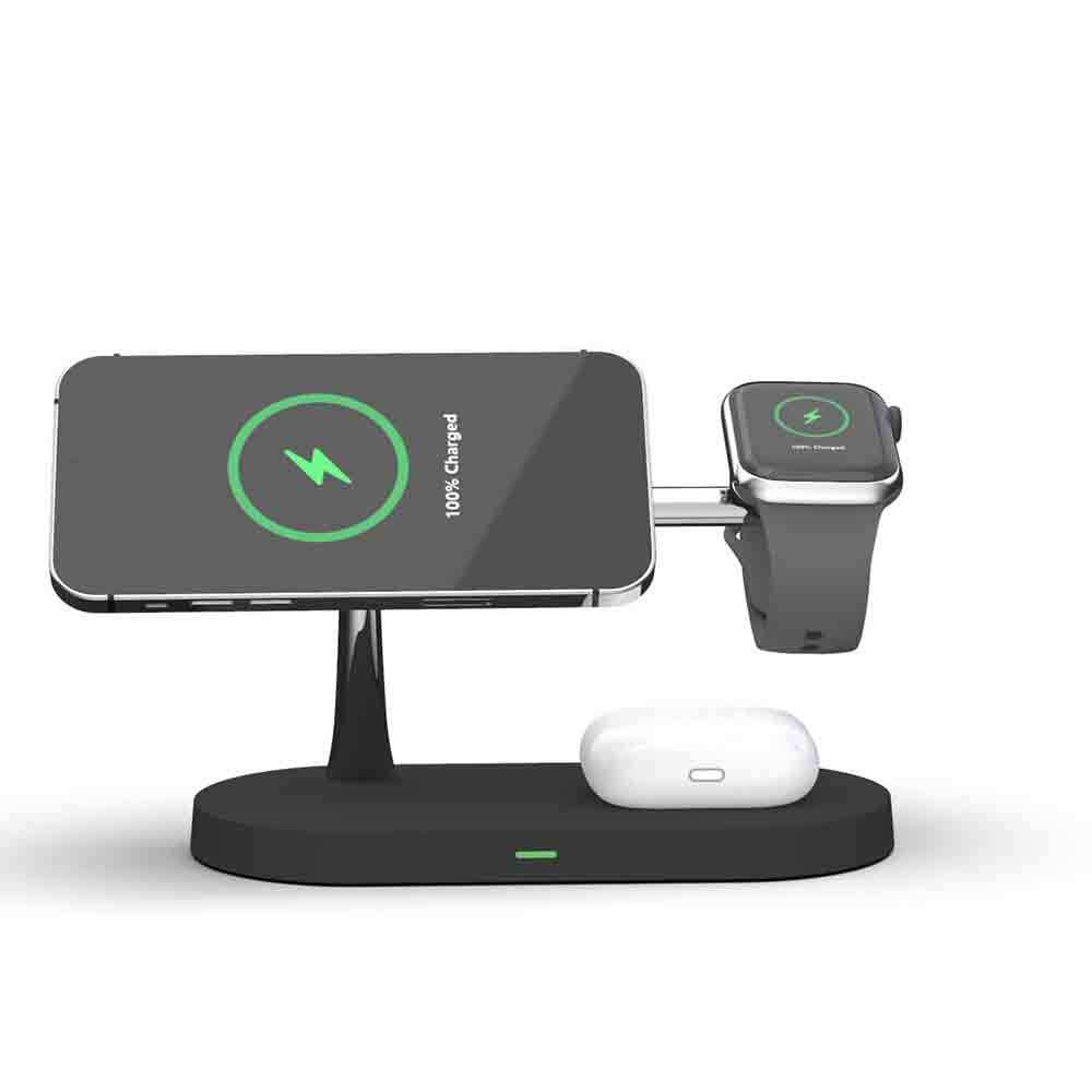 Rewyre 5-in-1 Magnetic Fast Wireless Charger (Black) - Image 7