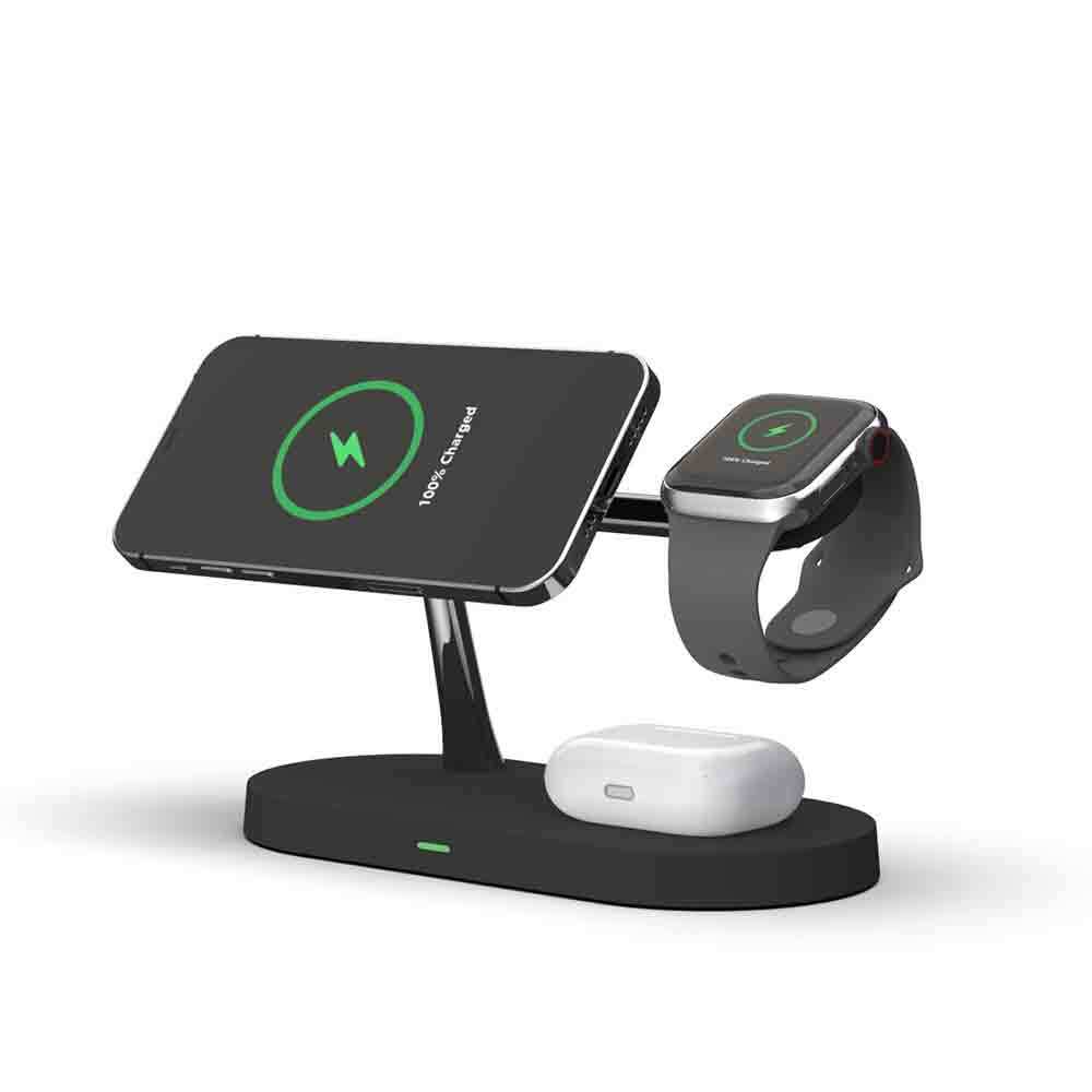 Rewyre 5-in-1 Magnetic Fast Wireless Charger (Black) - Image 8