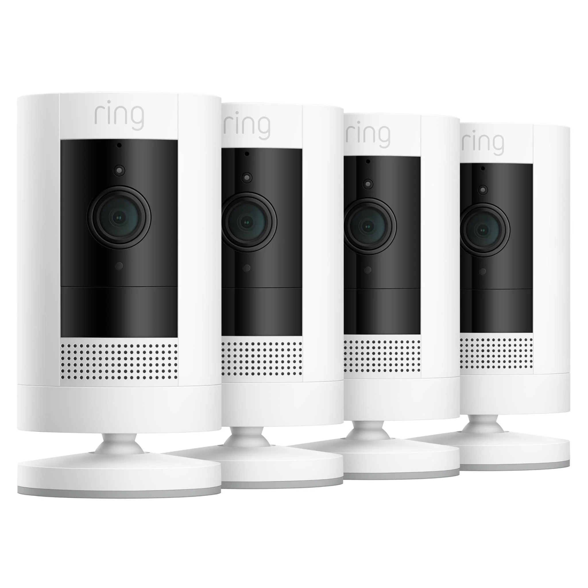 Ring Stick Up Cam Battery 4 Pack (White)