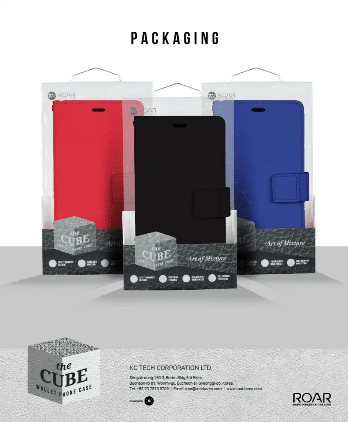 Roar Rich Diary [The Cube] Wallet Case for Galaxy S24+ (Black) - Image 3
