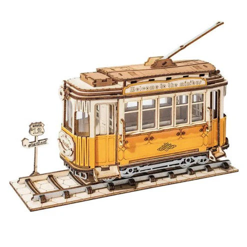 Robotime Classical 3D Wooden Carriage (Tram) - Image 2