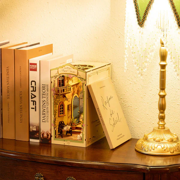 Robotime DIY Bookends Kit Floral Corner - Image 2