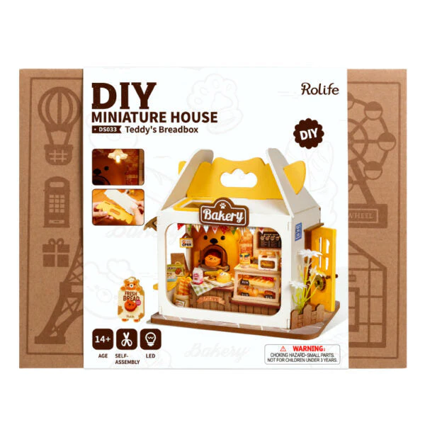 Robotime DIY Mini House Teddy's Breadbox - Image 2