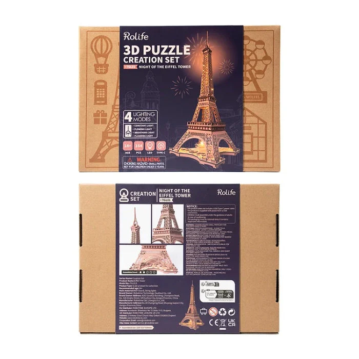 Robotime DIY Night Of The Eiffel Tower - Image 2