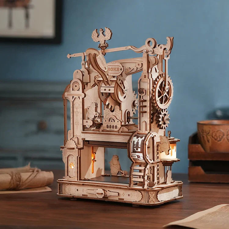 Robotime Mechanical Models Printing Press - Image 3