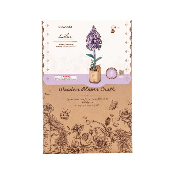 Robotime Wood Bloom Lilac - Image 2
