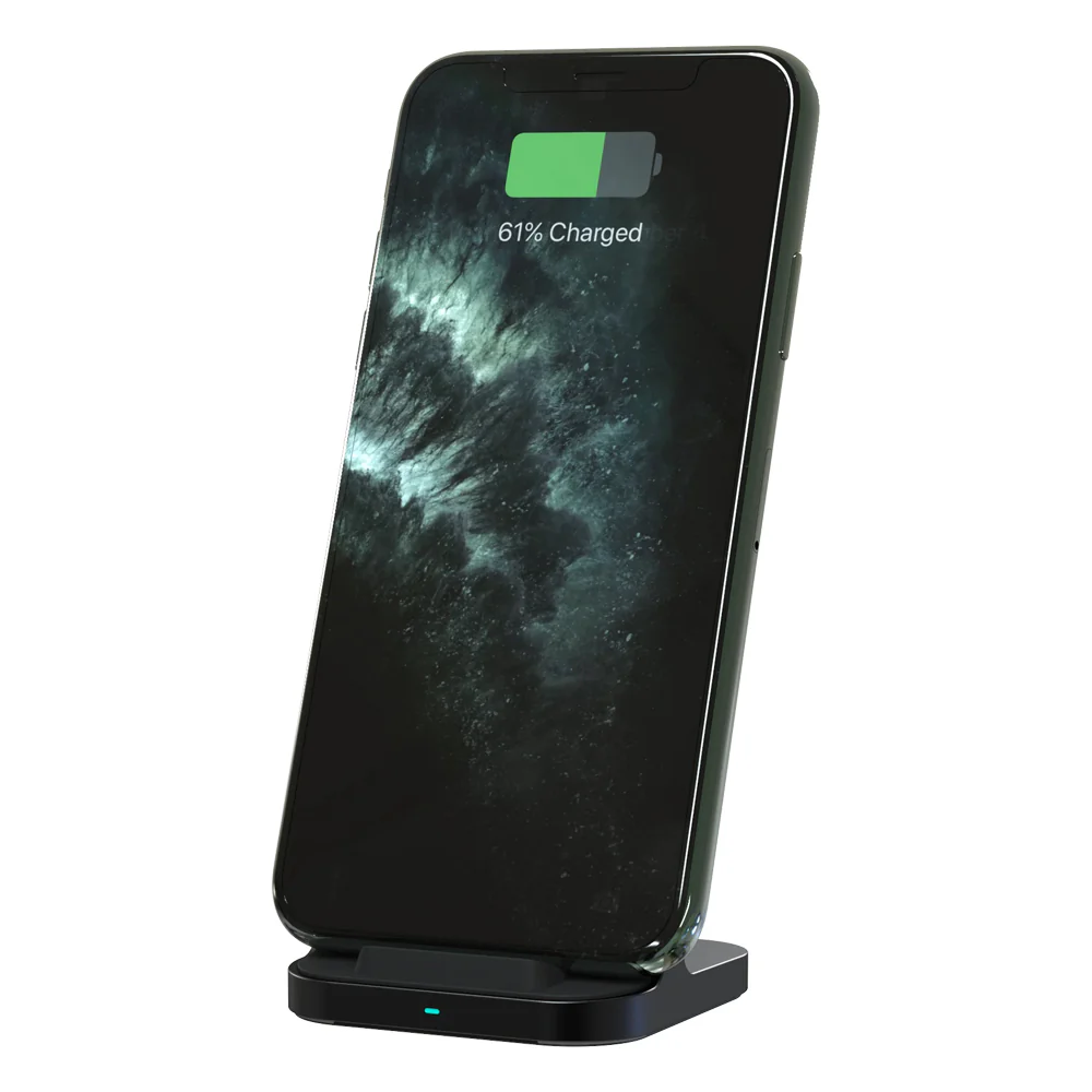 RockRose Airwave 10W Wireless Charging Stand (Black) - Image 4