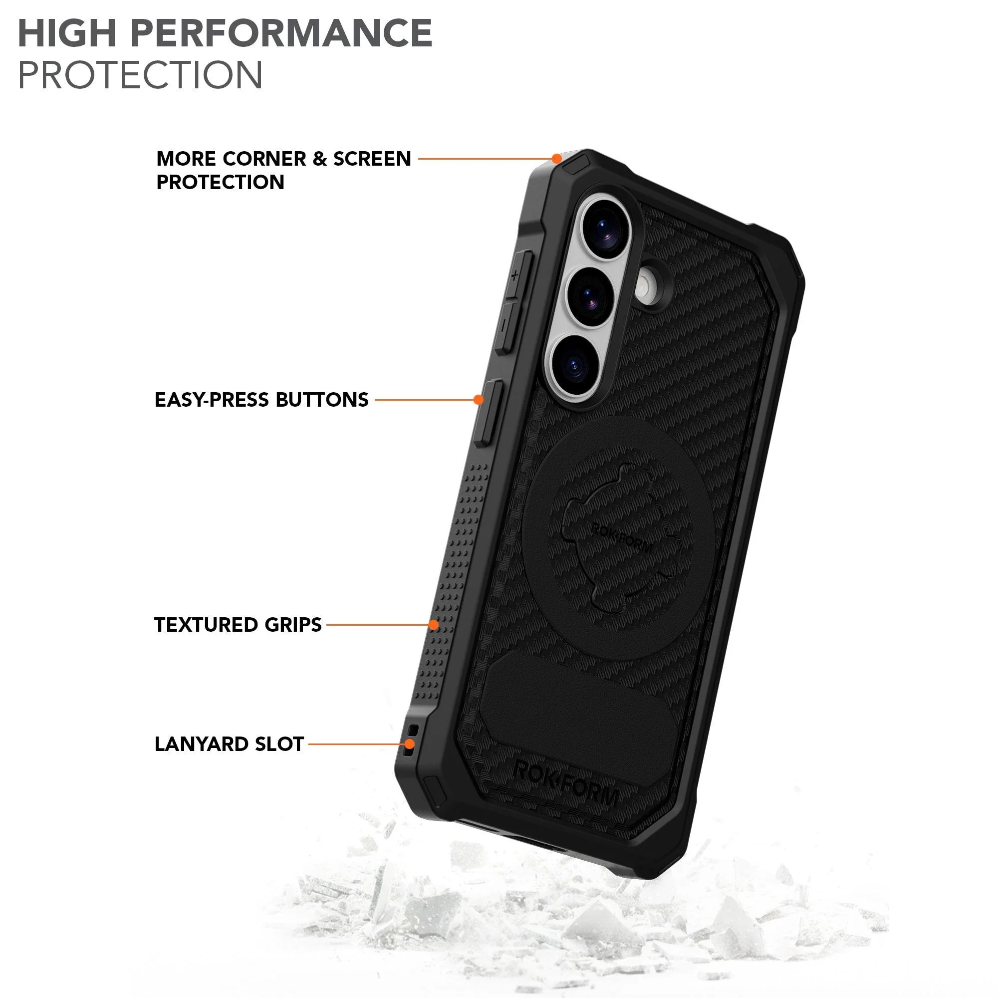 Rokform Rugged Case for Galaxy S26 (Black) - Image 2