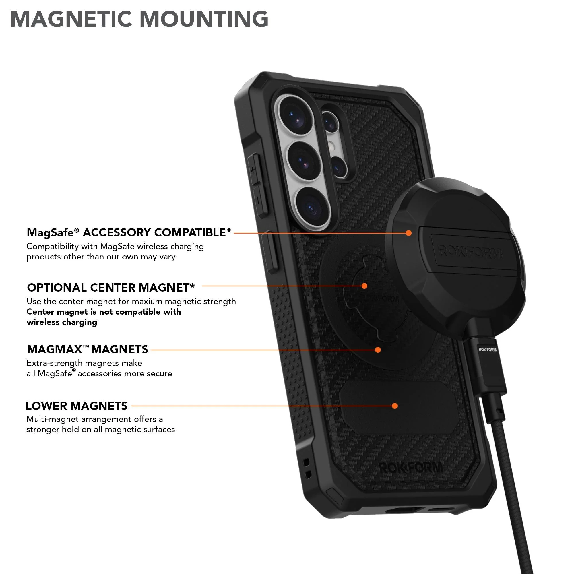 Rokform Rugged Case for Galaxy S26 Ultra (Black) - Image 3