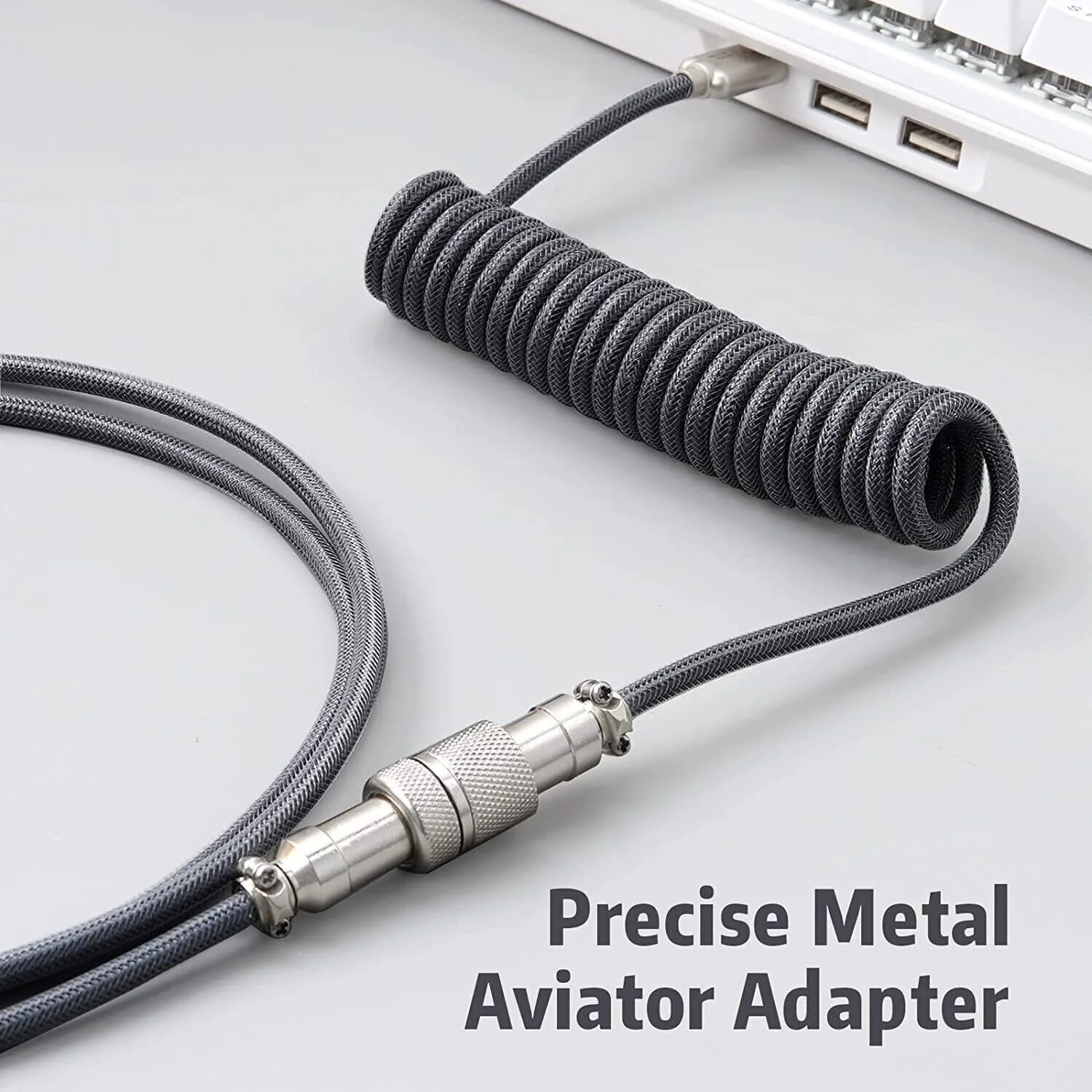 Royal Kludge Coiled Avaitor Cable (Blue) - Image 4