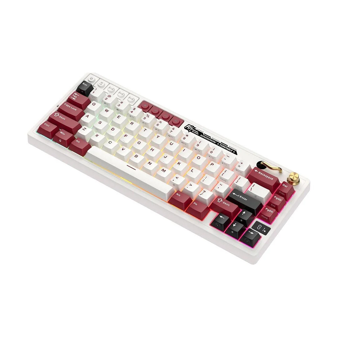 Royal Kludge RK M65 Tri Mode RGB Hot Swap Mechanical Keyboard (Cream switch) - Image 4