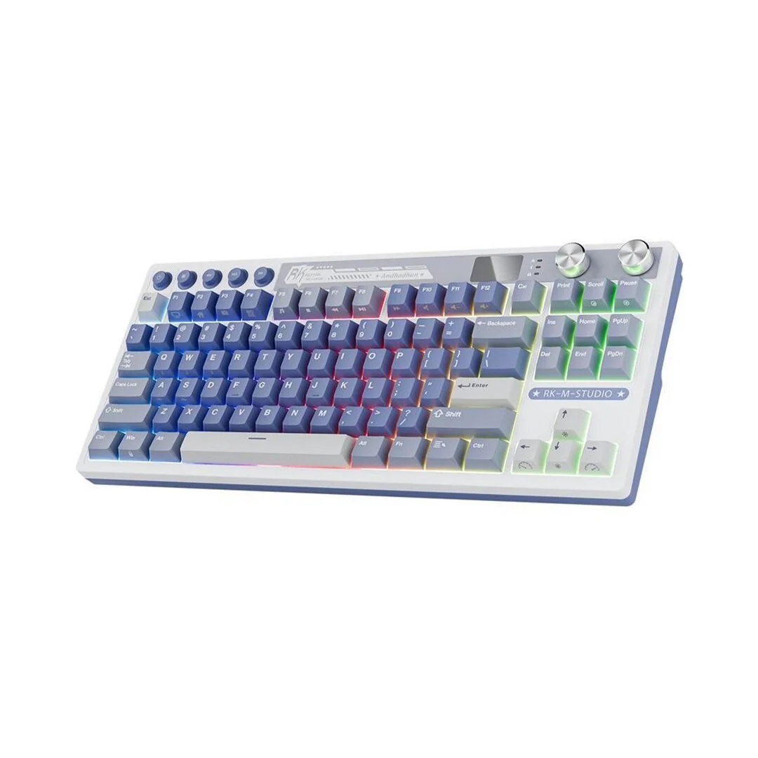 Royal Kludge RK M87 Tri Mode RGB 88 Keys Mechanical Keyboard (Ocean Blue) - Image 2