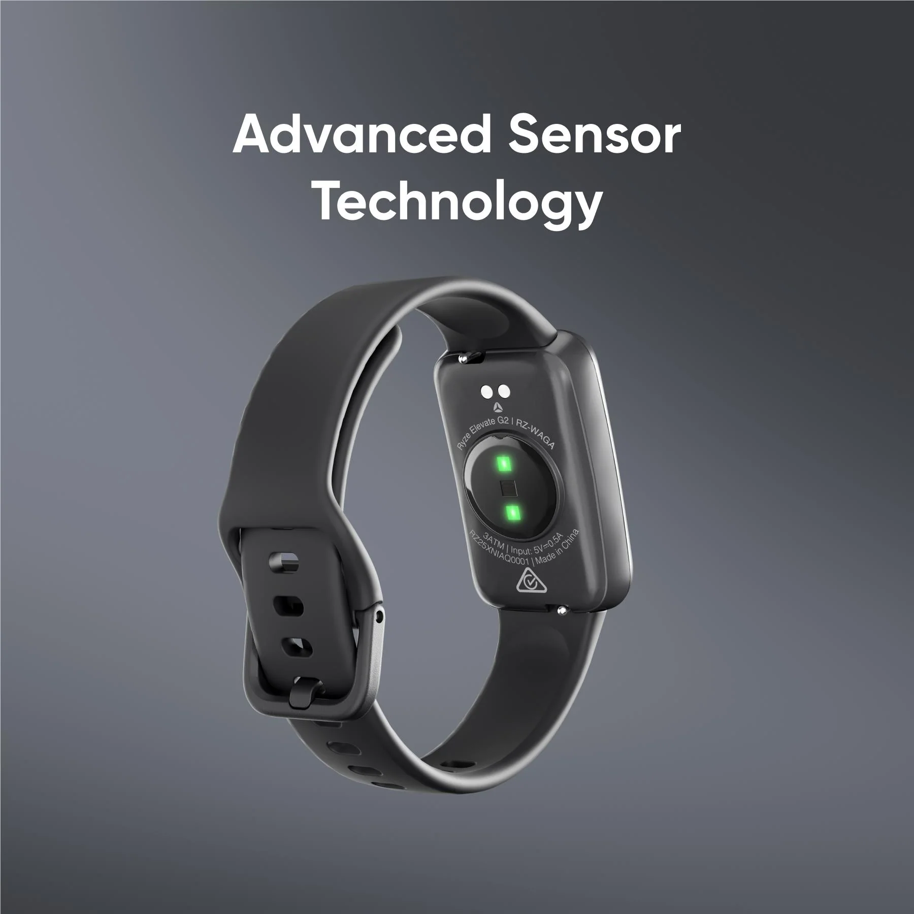 Ryze Elevate Gen2 Smart Watch (Black & Olive) - Image 9