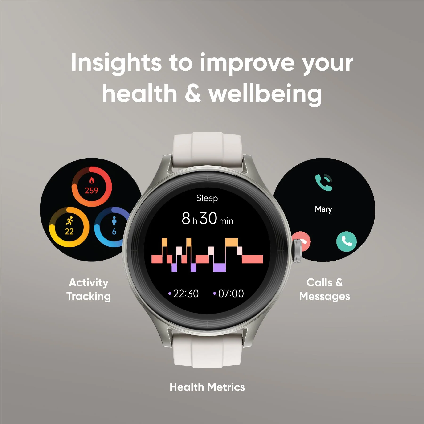 Ryze Flex Gen 2 Smart Watch (Slate Grey & Red) - Image 12