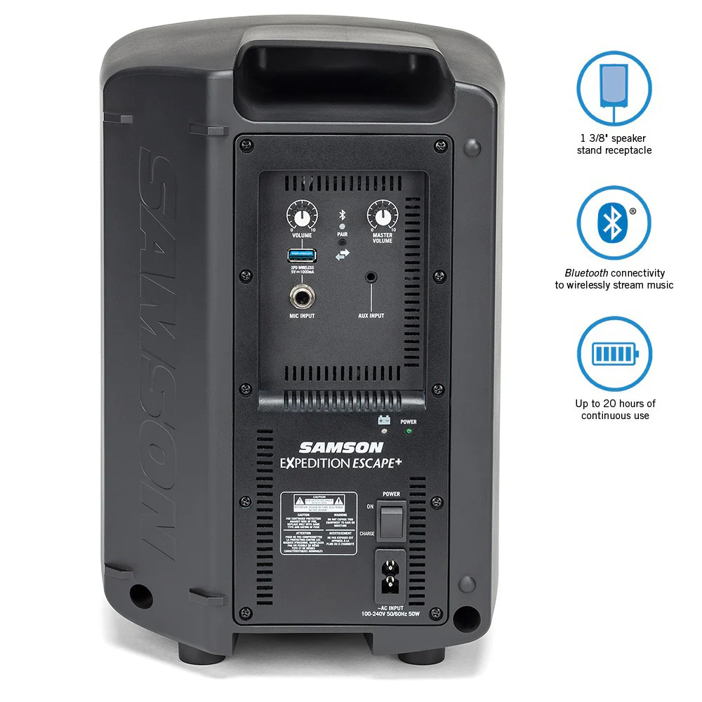 Samson Expedition Scape+ Rechargeable  Bluetooth Speaker - Image 2
