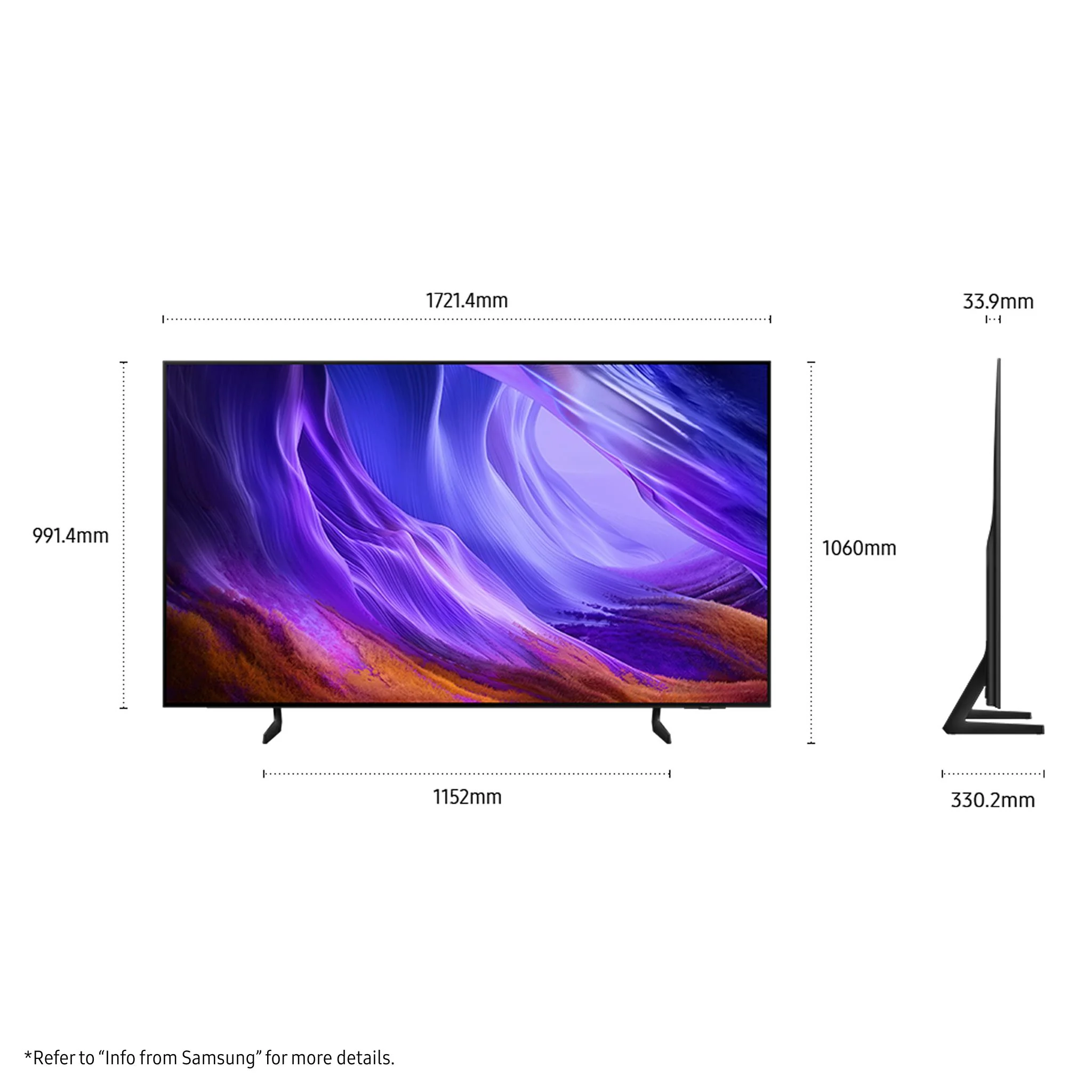 Samsung 77" S85H OLED 4K Smart AI TV [2026] - Image 2