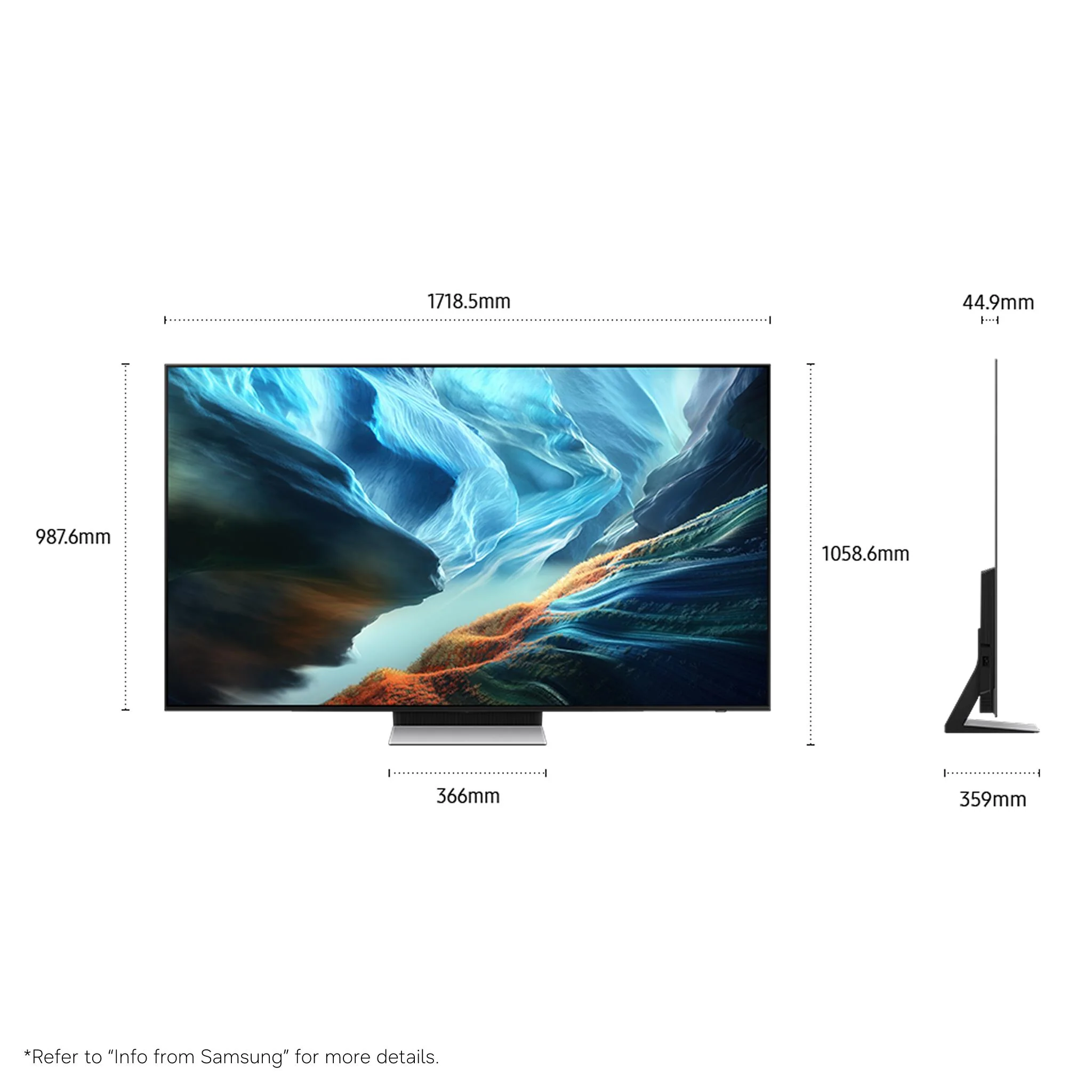 Samsung 77" S90H OLED 4K Smart AI TV [2026] - Image 2