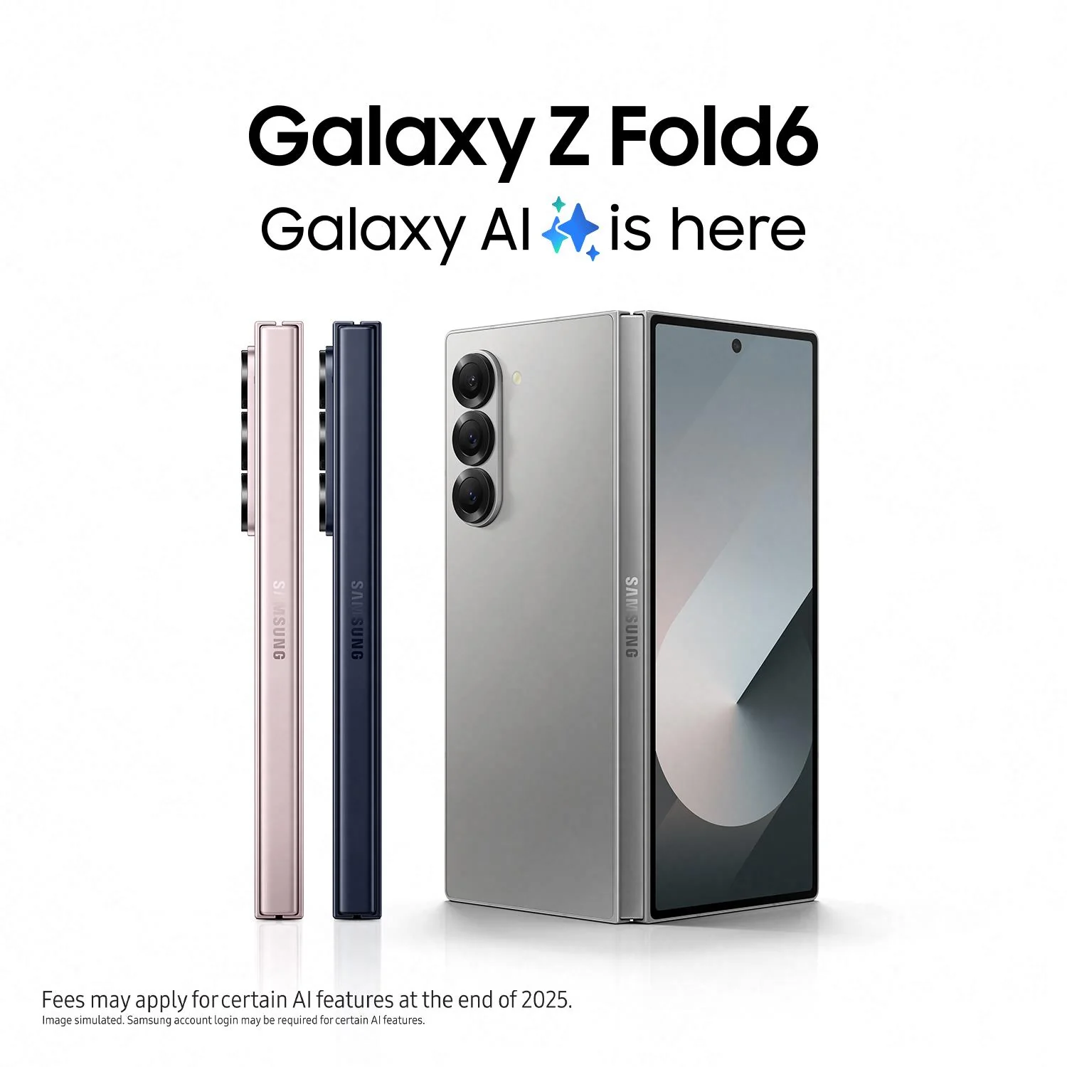 Samsung Galaxy Z Fold6 5G 256GB (Silver Shadow) - Image 2