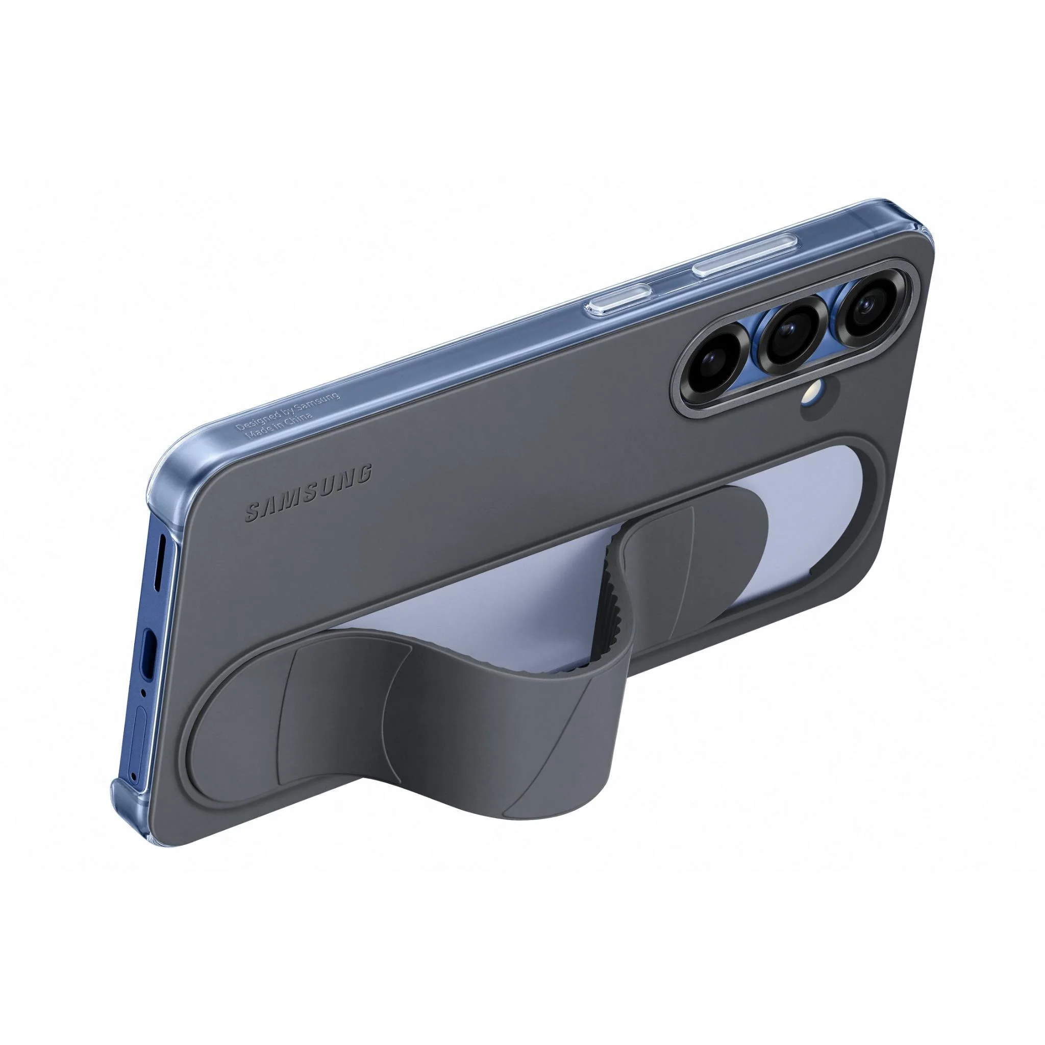 Samsung Standing Grip Case for Galaxy S25 (Black) - Image 2